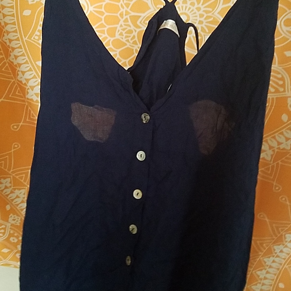 Navy blue tank top